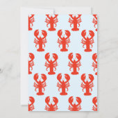 Lobster She's a Catch Beach Coastal Bridal Shower 招待状 (裏面)