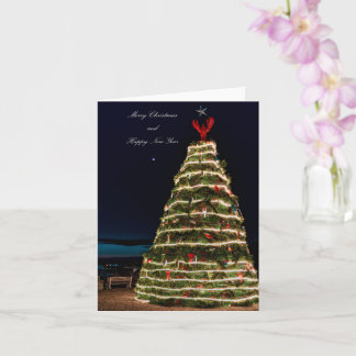Lobster Trap Christmas Tree 2021 Holiday Greeting  カード