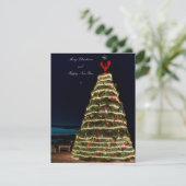 Lobster Trap Christmas Tree Flat Holiday Card シーズンカード (スタンド正面)