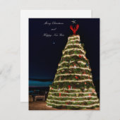 Lobster Trap Christmas Tree Flat Holiday Card シーズンカード (正面/裏面)
