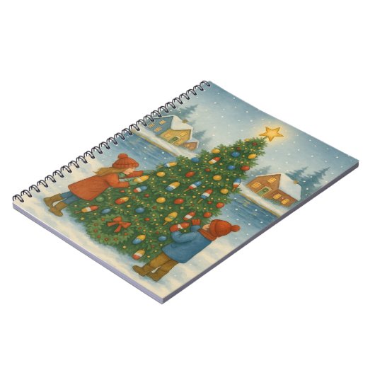 Lobster Trap Tree Christmas Card ノートブック (左側)