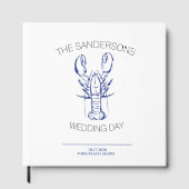 Lobster Wedding Guest Book ゲストブック (正面)