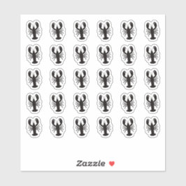 Lobster Wedding Place Card Food Meal Menu Choice シール