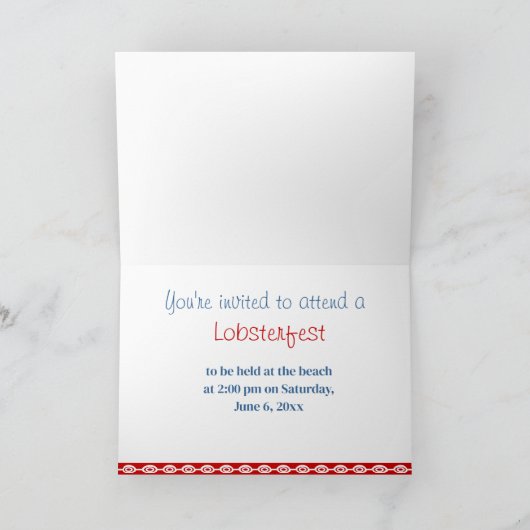 Lobsterfest Invitation 招待状 (内部)