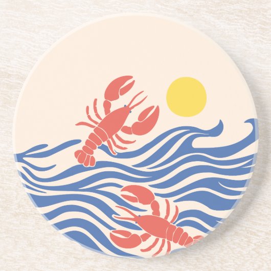 Lobsters Frolicking in the Ocean コースター (正面)