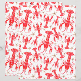 Lobsters Scrapbook Paper