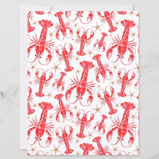 Lobsters Scrapbook Paper (正面)