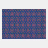Lobsters Wrapping Paper Flat Sheet Set of 3 ラッピングペーパーシート (正面2)
