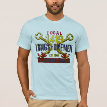 Local 1419 ロングショアマン ヴィンテージ連帯Tシャツ