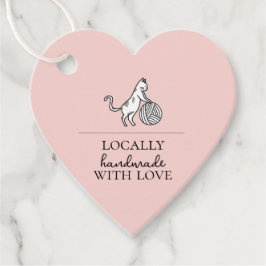 Local Business Cat Yarn Crafting Knit Handmade Tag フェイバータグ