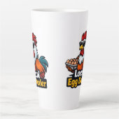 Local egg dealer, gansta, roster. カフェラテマグ (正面)