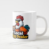 Local egg dealer, gansta, roster. ジャンボコーヒーマグカップ (右)