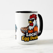 Local egg dealer, gansta, roster. マグカップ (正面右)