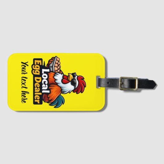 Local egg dealer, gansta, roster. ラゲッジタグ (正面横)