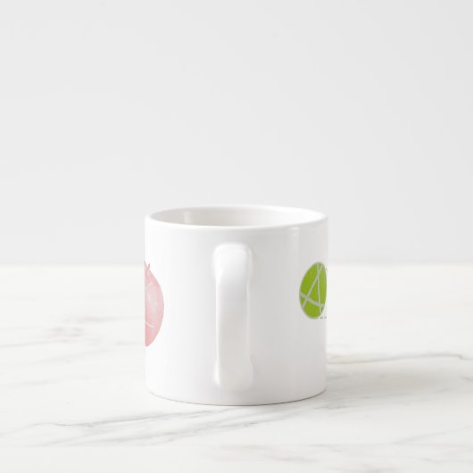 Local flatness explained with red and green apples エスプレッソカップ (裏面)