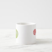 Local flatness explained with red and green apples エスプレッソカップ (正面)