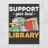 Local Library Support Bookの読Bookworm ポストカード (正面)