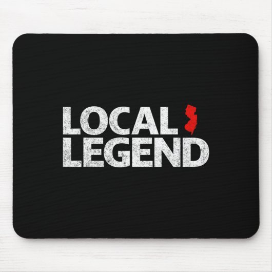 Local New Jersey Legend - Funny Sarcastic New Jers マウスパッド (正面)