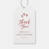 Locally Grown Baby Berries Baby Shower Thank You ギフトタグ (正面)