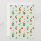 Locally Grown Baby Boy Shower Invitation Green 招待状 (裏面)