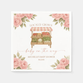 Locally Grown Baby Farmer's Market Baby Shower スタンダードカクテルナプキン