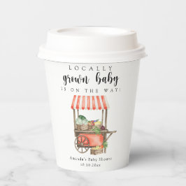 Locally Grown Baby Farmers Market Cart Baby Shower 紙コップ