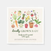 Locally Grown Baby Farmers Market Couples Shower スタンダードカクテルナプキン (正面)
