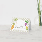 Locally Grown Baby Shower サンキューカード (正面)