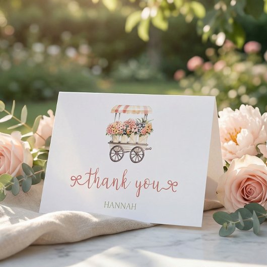 Locally Grown Baby Shower サンキューカード