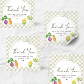 Locally Grown Baby Shower スクエアシール