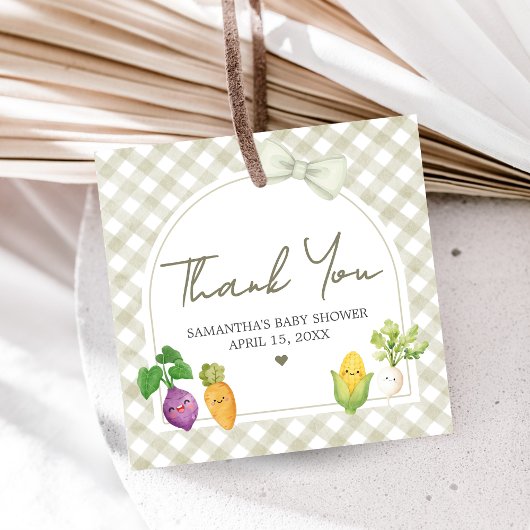 Locally Grown Baby Shower フェイバータグ