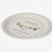 Locally Grown Baby Shower ペーパープレート (アングル)