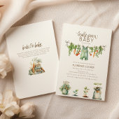 Locally Grown Baby Shower 招待状