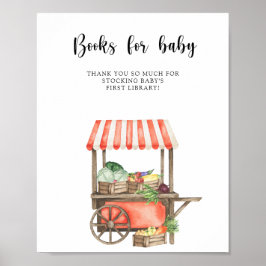 locally grown baby shower - books for baby ポスター