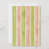 Locally Grown Baby Shower Carrot Watercolor Rustic 招待状 (裏面)