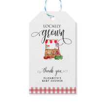 Locally Grown Baby Shower Carrots Thank you