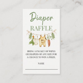 Locally Grown Baby Shower Diaper Raffle Insert エンクロージャーカード