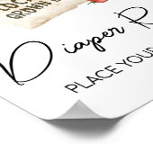 Locally Grown Baby Shower Diaper Raffle Sign ポスター (角)