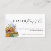 Locally Grown Baby Shower Diaper Raffle Tickets エンクロージャーカード (正面)