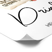 Locally Grown Baby Shower Drinks Sign ポスター (角)