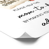 Locally Grown Baby Shower Envelope Station Sign ポスター (角)