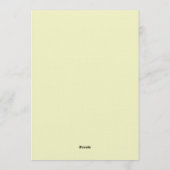 Locally Grown Baby Shower Farm Market Gingham 招待状 (裏面)