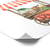 locally grown baby shower - how many vegetables ポスター (角)