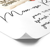 Locally Grown Baby Shower Mom Osa Bar SIgn ポスター (角)