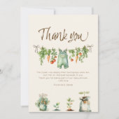 Locally Grown Baby Shower Party サンキューカード (正面)