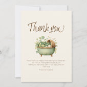 Locally Grown Baby Shower Party  サンキューカード (正面)