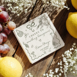 Locally Grown Baby Shower Rustic Farmer’s Market スタンダードカクテルナプキン