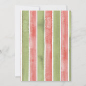 Locally Grown Baby Shower Watercolor Tomato Modern 招待状 (裏面)