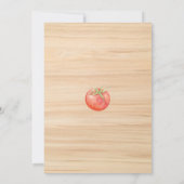 Locally Grown Baby Shower Watercolor Vegetables 招待状 (裏面)