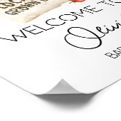 Locally Grown Baby Shower Welcome Sign ポスター (角)